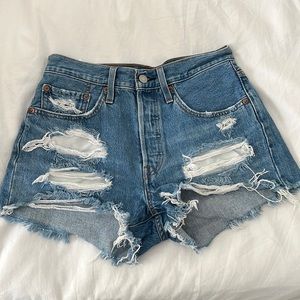 Levi Strauss high waisted shorts